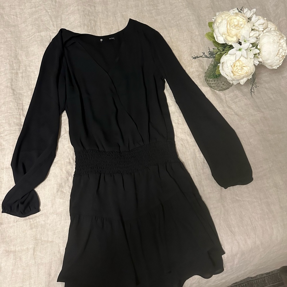 Krisa Smocked Surplice dress